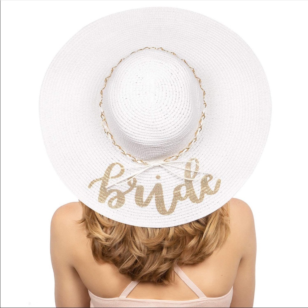 Bride beach hat NWOT